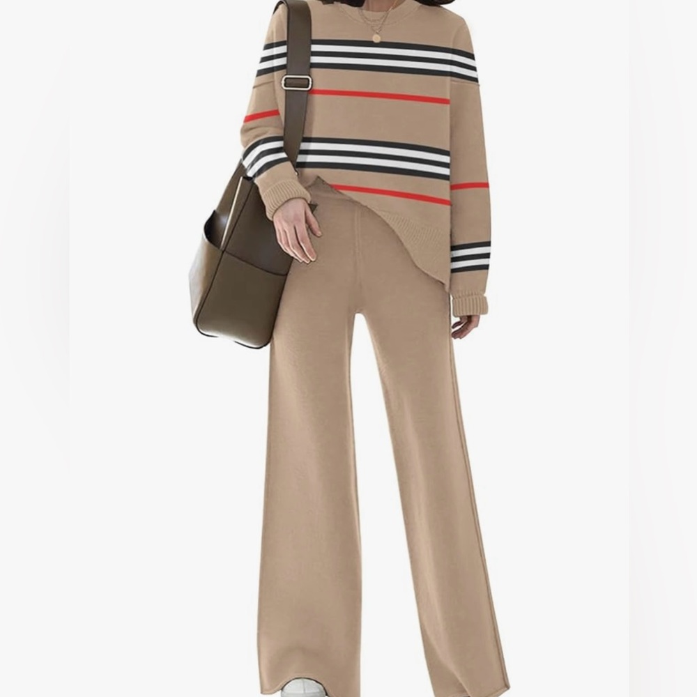 Luxurious two piece sweater outfit